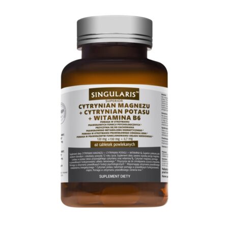 CYTRYNIAN MAGNEZU+ CYTRYNIAN POTASU+ WIT. B6 - 60 tabletek