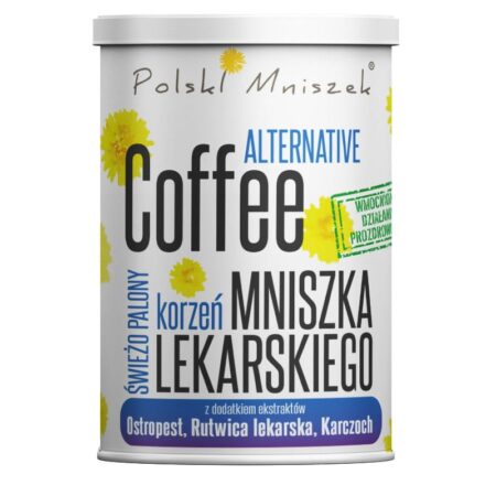 Kawa z korzenia mniszka lekarskiego z dodatkiem ekstraktów z rutwicy lekarskiej, karczocha i ostropestu