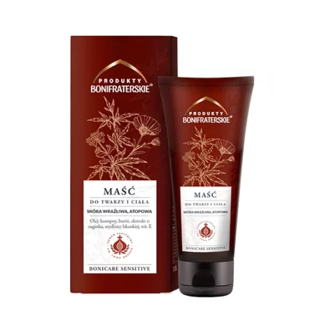 BONICARE SENSITIVE Maść do twarzy i ciała, skóra wrażliwa, atopowa 100 ml