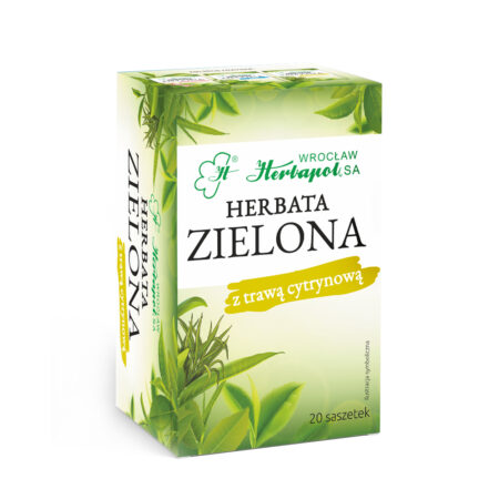 Herbata zielona z trawą cytrynową 20 saszetek