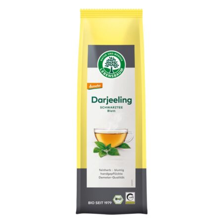 Herbata czarna Darjeeling liściasta Demeter BIO 75 g - LEBENSBAUM