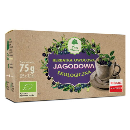 Herbatka jagodowa EKO, 25x3g
