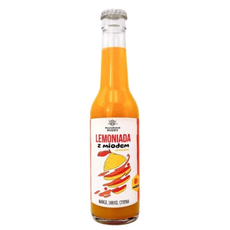 Lemoniada z miodem + mango, jabłko, cytryna
