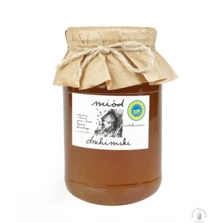 Miód wielokwiatowy Drahimski 1250g - Miody Fujarskich