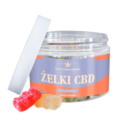 Żelki CBD w słodko-kwaśnej posypce