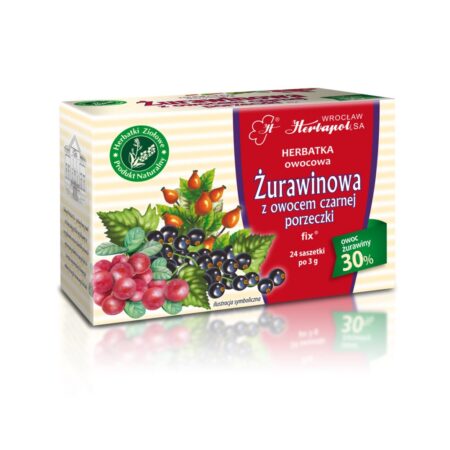 Żurawinowa z owocem czarnej porzeczki 24 saszetki