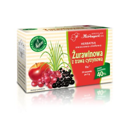 Żurawinowa z trawą cytrynową 24 saszetki